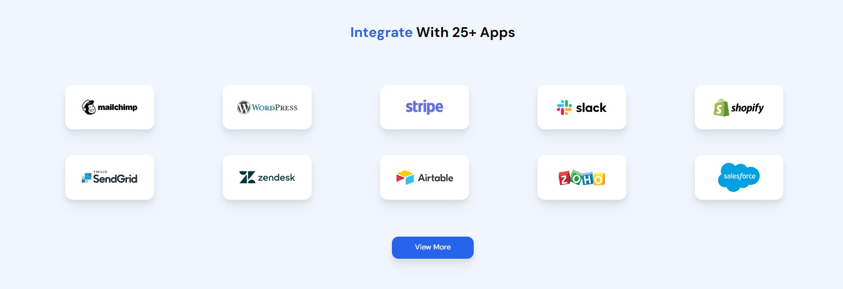 Integrate with 25+ apps