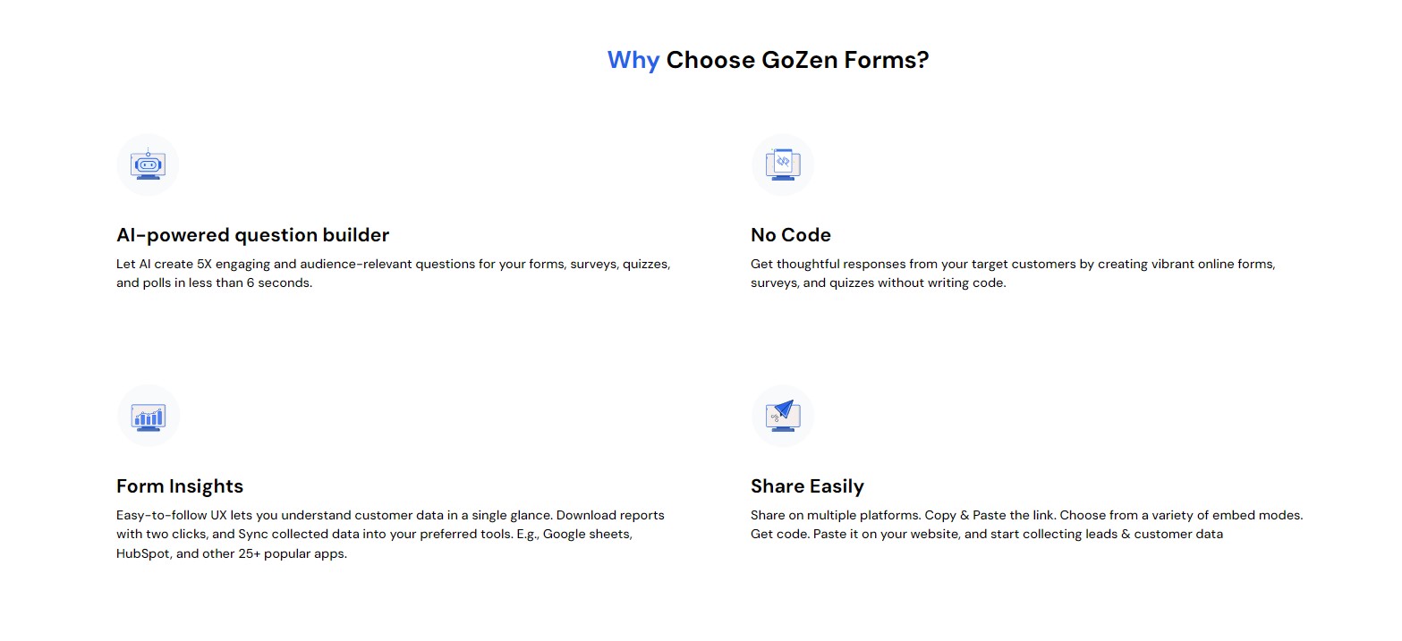 Why Choose GoZen Forms